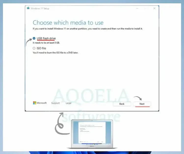 Windows installation with USB Windows installation with USB